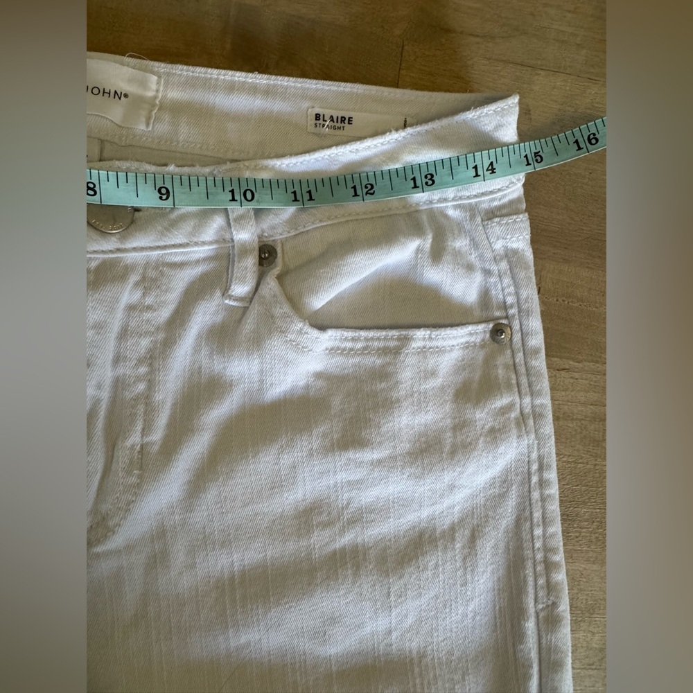 Dear John Women's Blaire White Straight Leg ankle Jeans - Picture 8 of 11